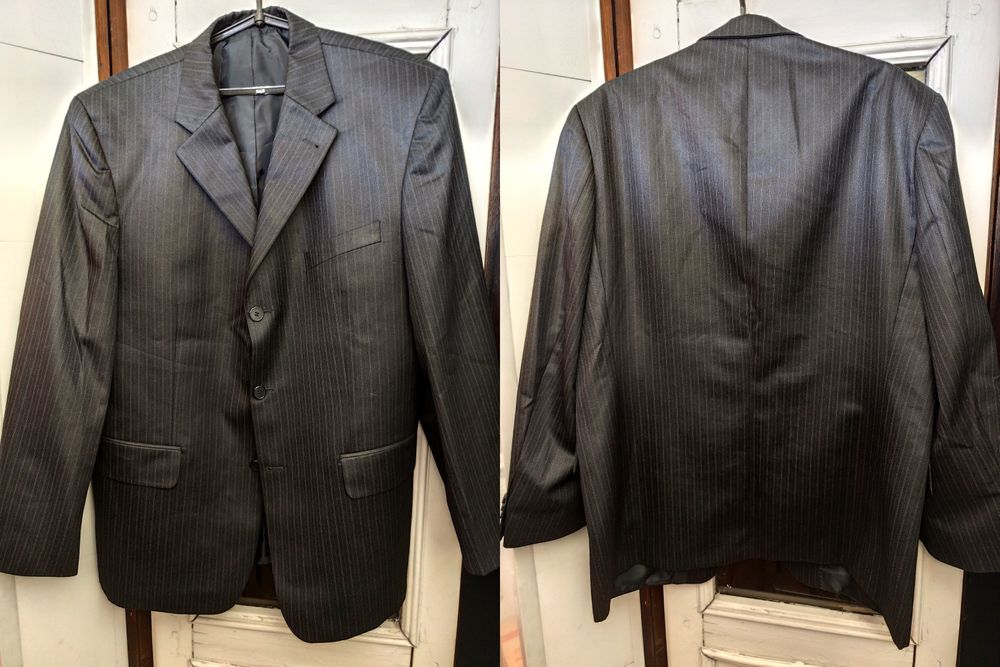 Мужской шерстяной костюм пиджак и брюки Voronin рост 168-177 р.52-54