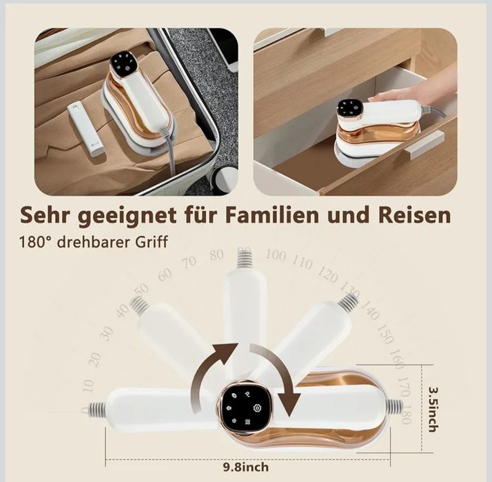 Podróżna parownica 2 w 1