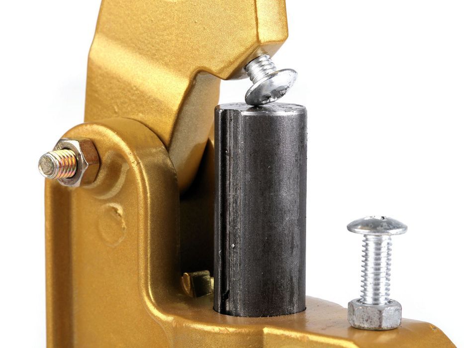 Napownica praska kaletnicza do oczek, zatrzasków, nitów, guzików