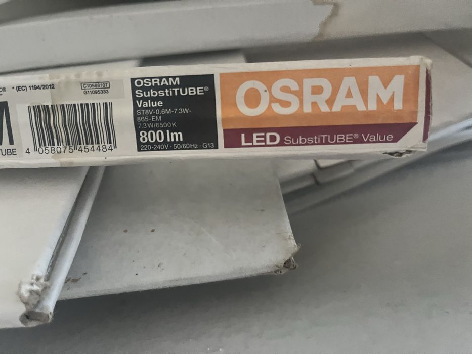 Lampadas Led tubolares osram e Philips
