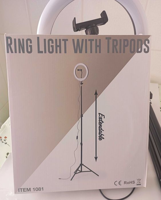 Ring light como novo