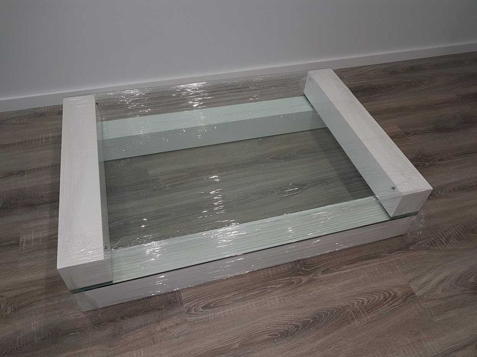 Mesa de Centro MDF e vidro