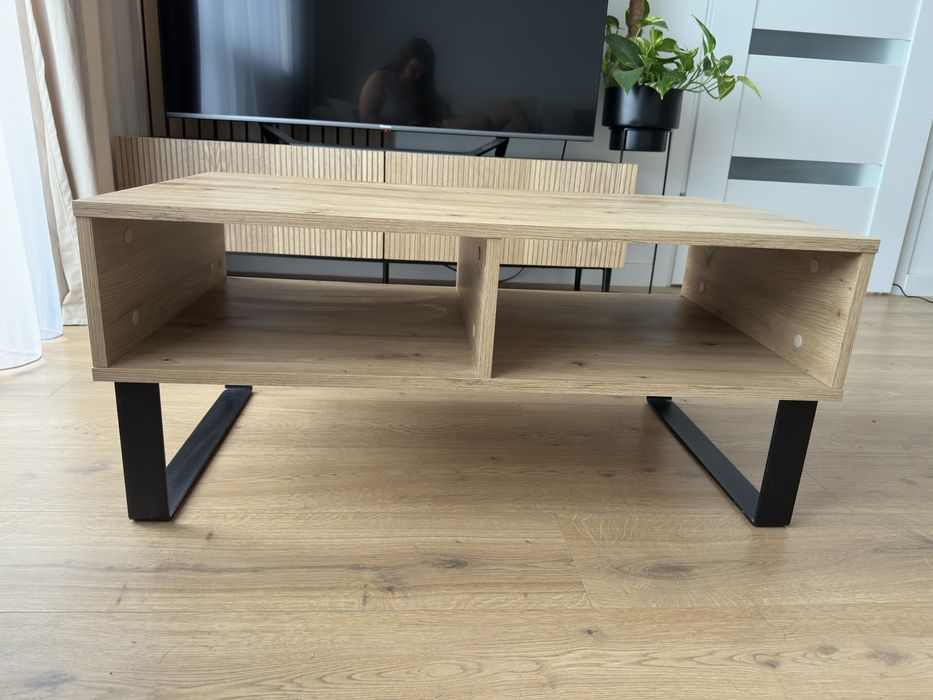 Ława Masimo 90cm dąb artisan metalowe czarne nóżki nowa