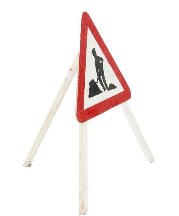 Sinal de Trânsito Grande em Madeira