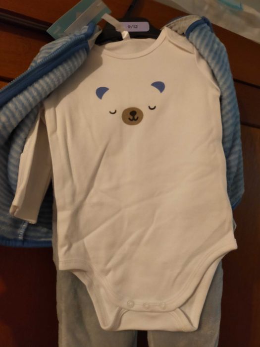 Conjunto 3 peças 9-12 meses