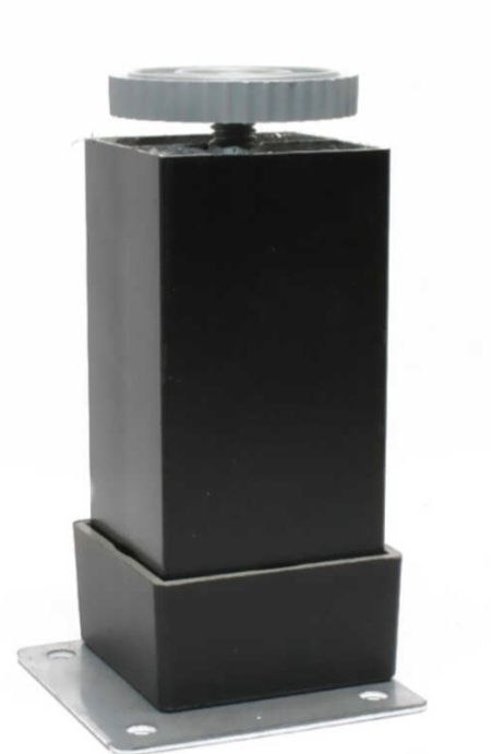 2 x Noga Aluminiowa Kwadratowa 40x40 Czarna 10cm