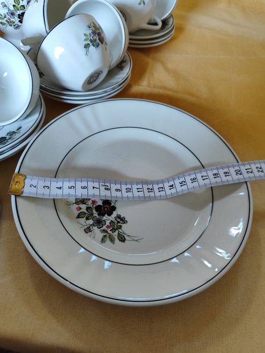 Serviço de chá/café completo Sacavém - 12 pessoas (39 peças)