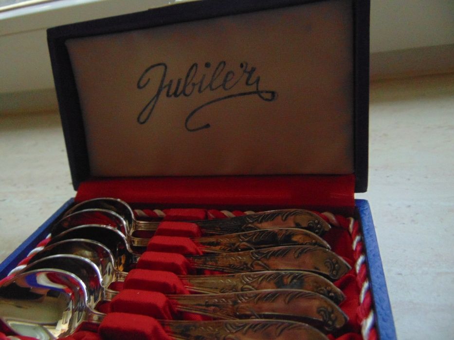 Jubiler łyżeczki plater posrebrzane 1970