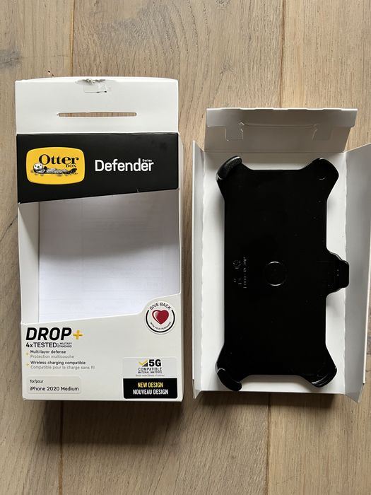 otterbox defender iphone 12/12pro uchwyt klips