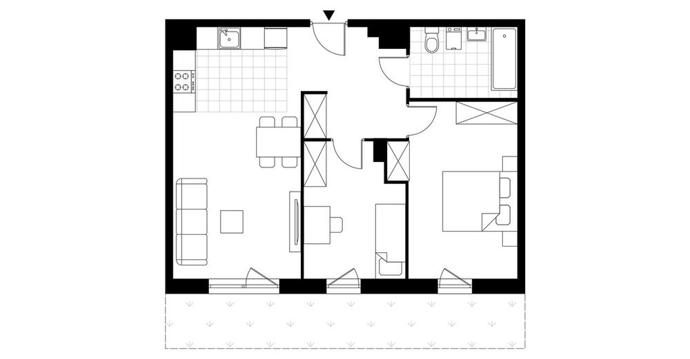 3-pokojowe mieszkanie 59m2 + ogródek