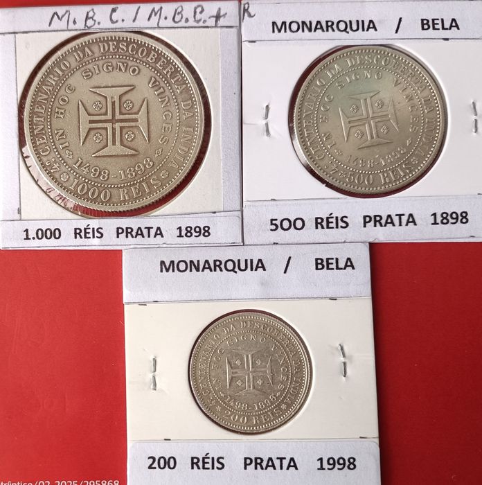 Série em prata  comemorativa da monarquia portuguesa ( Carlos I & Rainha Amélia)