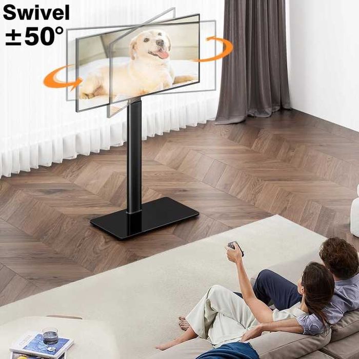 Stojak Podłogowy Pod Telewizor Obrotowy 19-43 Cali Do LED LCD