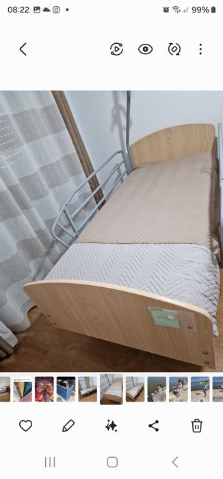 Cama articulada  . Ofereço colchão, pendural e grades.