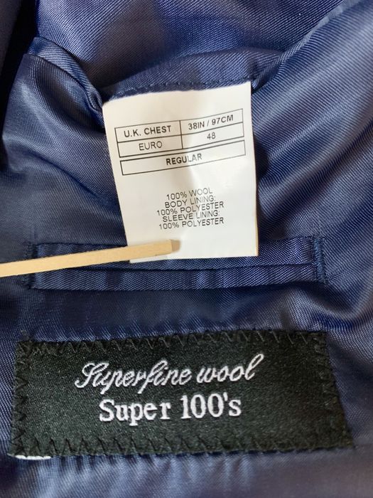 Oryginalny garnitur DKNY 100% wełna Superfine Wool Super 100%
