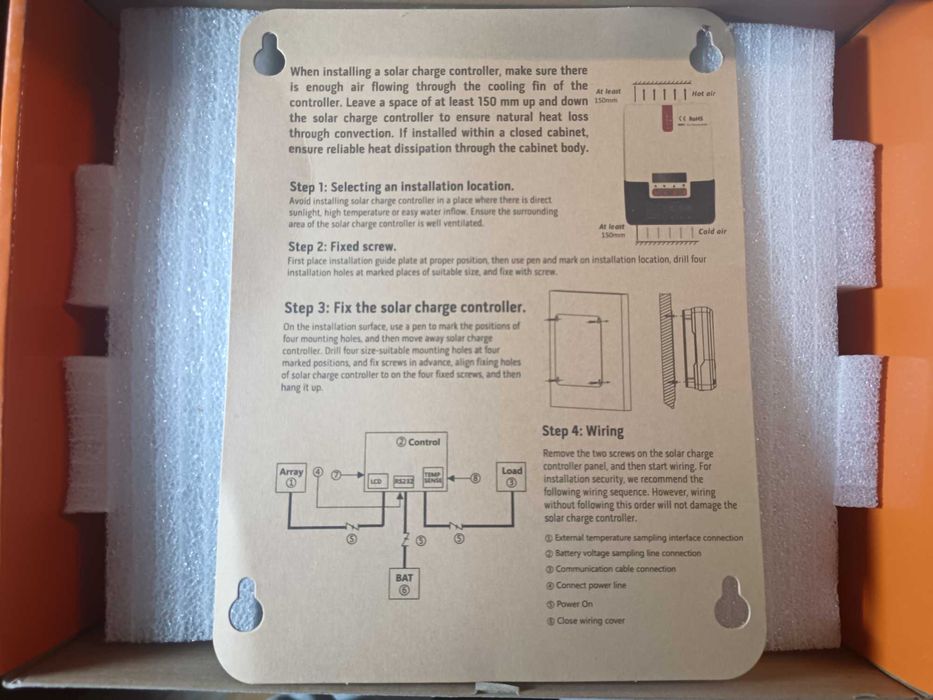 MPPT-контролер заряду сонячних батарей 40A