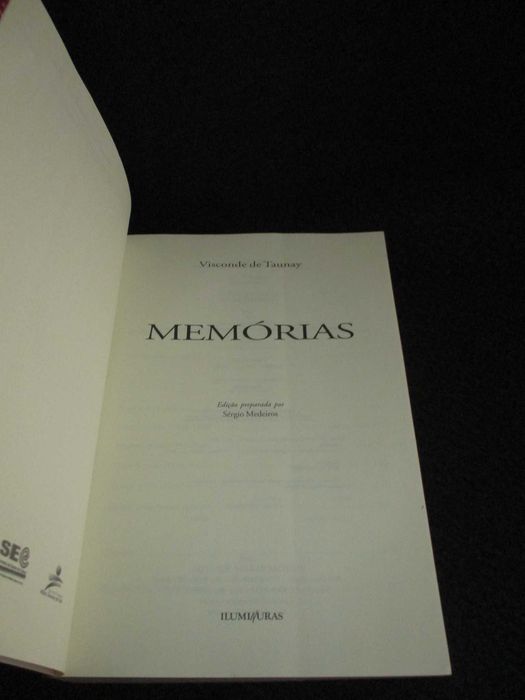 Livro Memórias Visconde de Taunay 1ª edição 2005