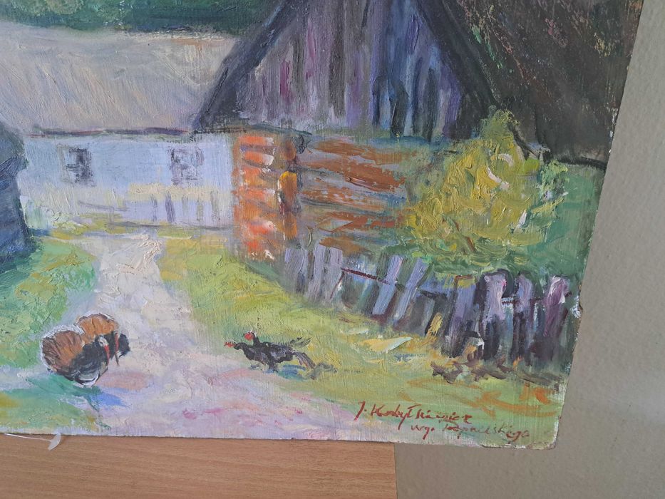 Obraz współczesny Kobyłkiewicz ,pejzaż, sygnowany,2005 r