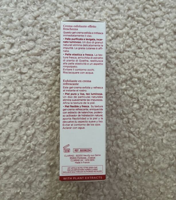 Clarins fresh scrub peeling do twarzy