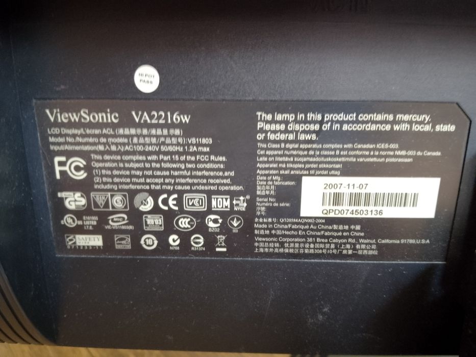 Монітор 22' ViewSonic