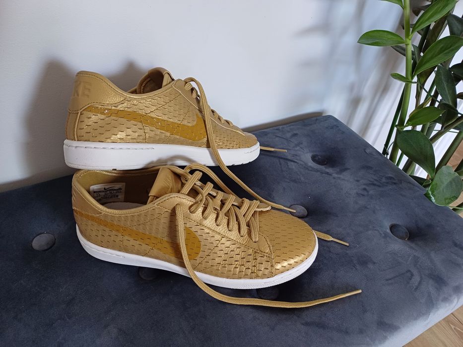 Buty Nike Classic Ultra premium metalic Gold Flat rozmiar 38 sneakersy