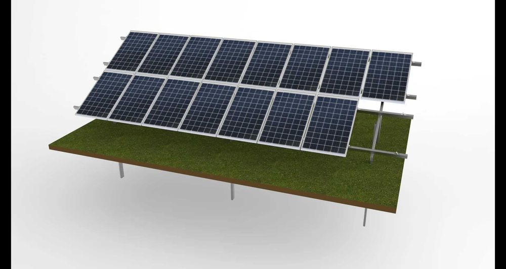 6,5 kW GRUNT Kompletny zestaw fotowoltaiczny  RISEN JASolar Sofar 6kW