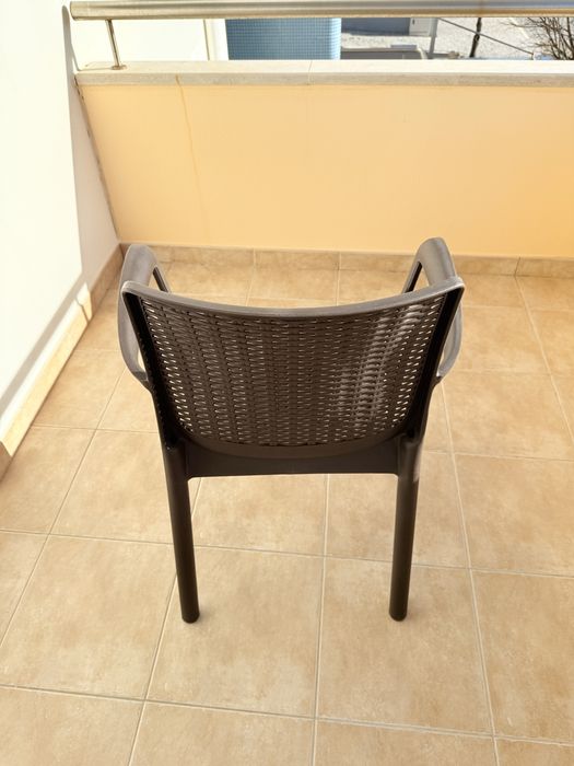 Conjunto de 6 cadeiras de jardim/terraço.