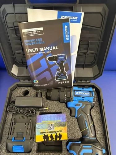 Ударный Аккумуляторный шуруповерт ZEGOR CDD-21BLH Brushless 21В Зегор Посадка Макита М1 Шурупокрут Дрель Дриль