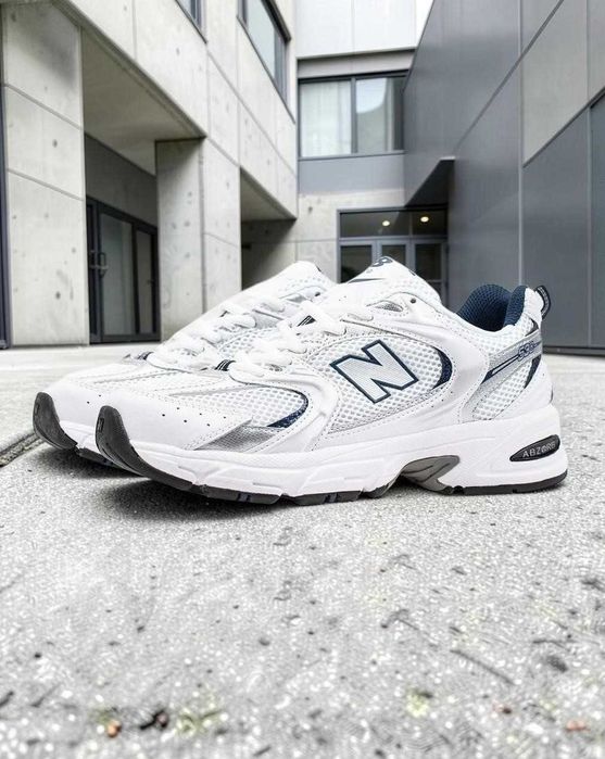 кроссовки new balance 530 white silver navy - купити чоловіче