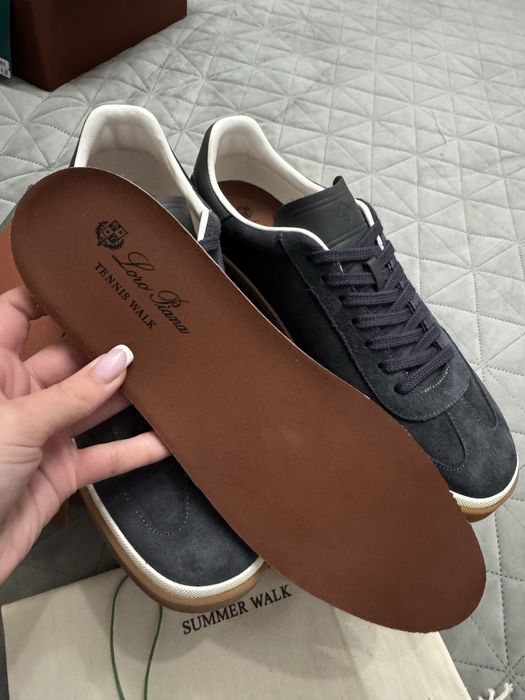 Кеди loro Piana синього кольору