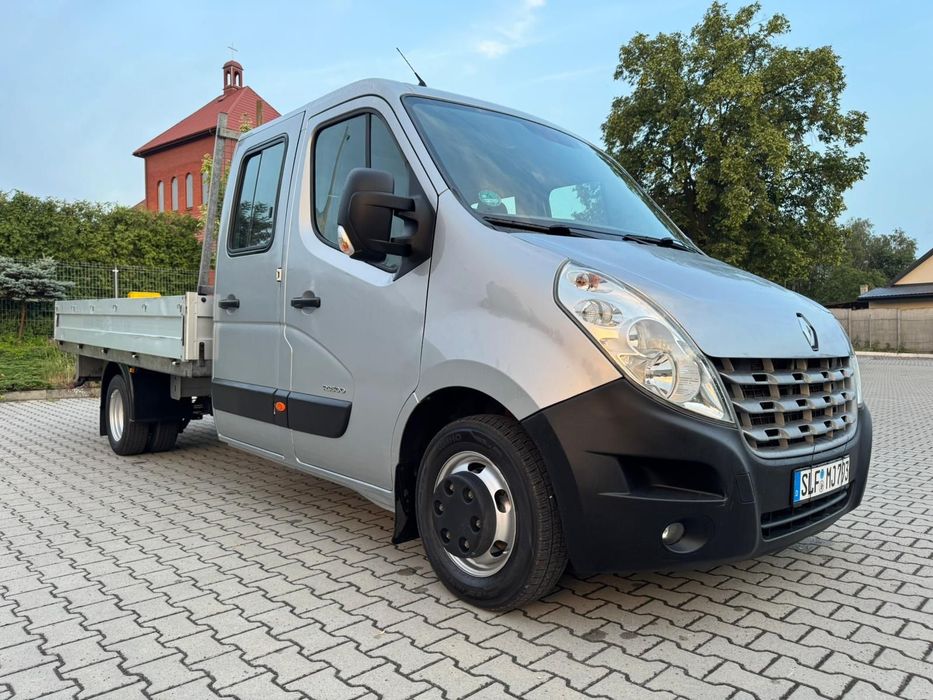 Renault MASTER L4 Klima Elektryka Doka 7os. Hak Brygadówka Na Bliźniaku Tempomat Serwis  2.3DCI 150KM L4 Doka 7os. Hak Brygadówka Jak Jumper Ducato Movano