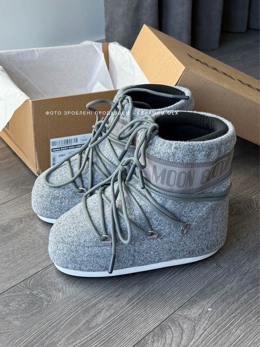 Мунбут Moon Boot Icon Felt grey (нові запаковані) дутики | снігоходи