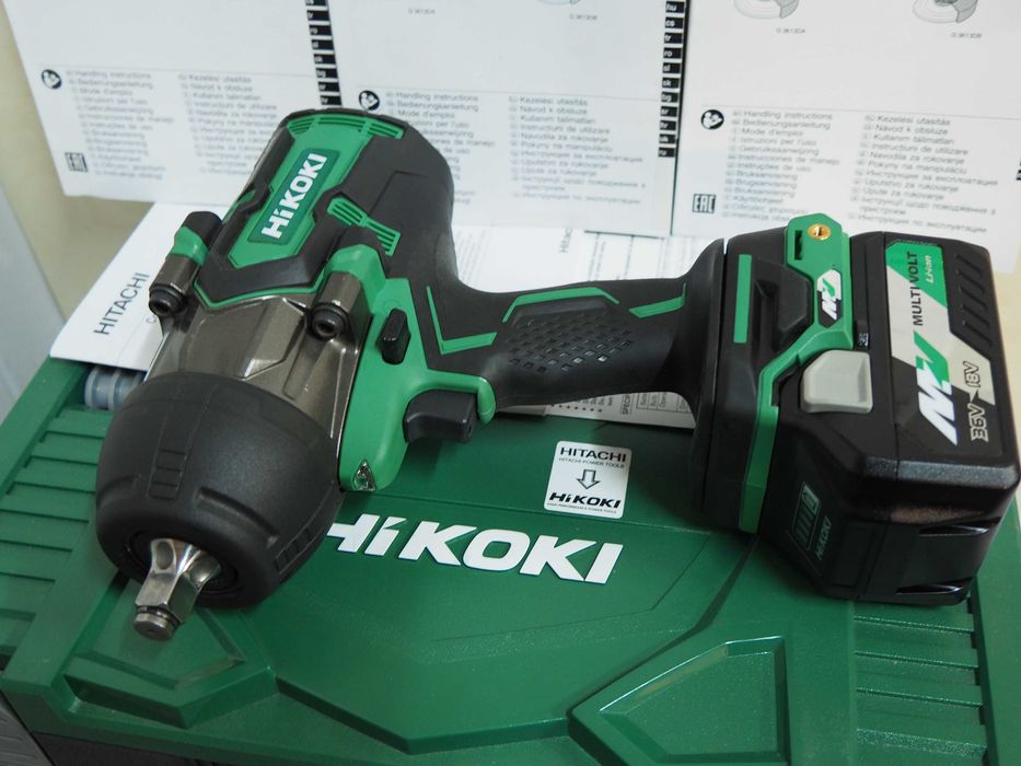 Zestaw HIKOKI HITACHI WR 36 DB klucz udarowy 1050Nm Japan aku 36v 5ah