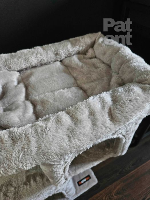 Drapak dla kota kompaktowy 67 cm szary domek słupek legowisko