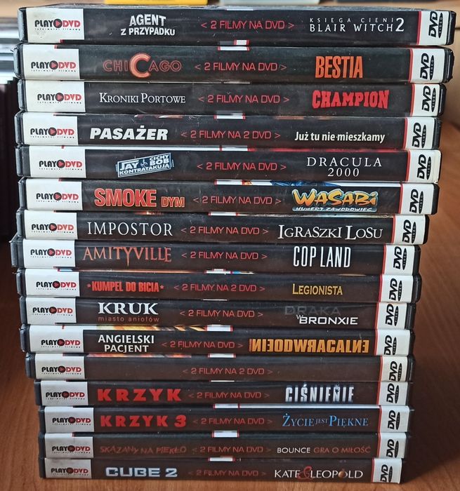 32 filmy w 16 pudełkach kolekcja PLAY DVD