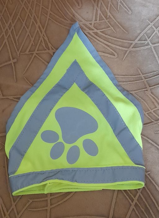 комплект, косынка и накидка светоотражатель для собаки