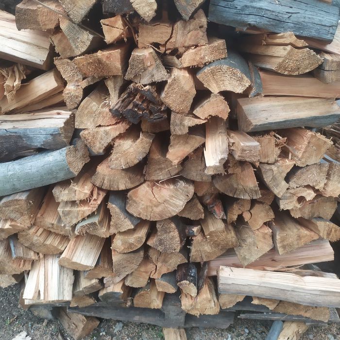 Suche drewno łupane opałowe, pocięte, opał, SUCHE