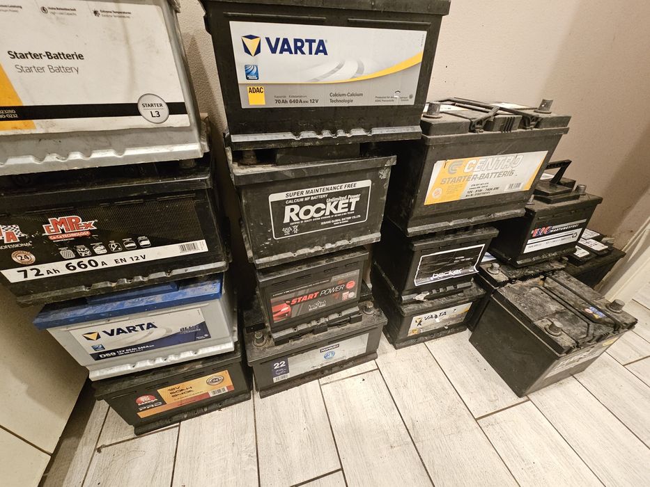 Akumulator akumulatory używane 45-100Ah  diesel benzyna