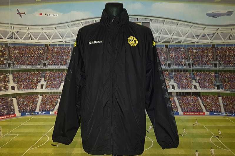 Borussia BVB Dortmund Kappa kurtka przeciwdeszczowa z kapturem size XL