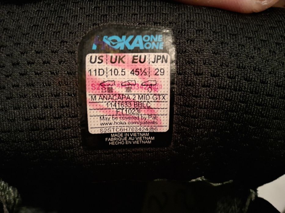 Hoka Anacapa 2 GTX Gore-Tex. Розмір 43. Устілка 29.0см. Оригінал