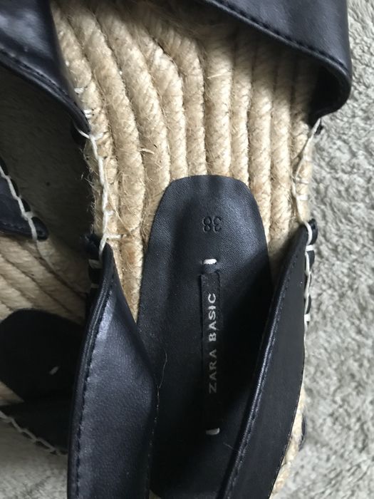 Босоножки эспадрильи  zara 24 см новые