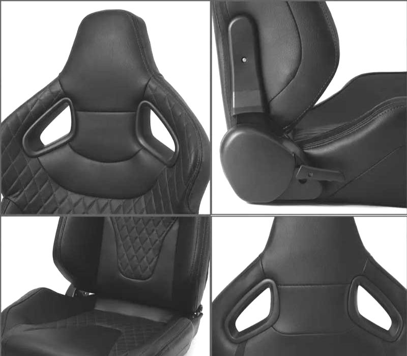 BAQUET BACKET DESPORTIVA COURO PRETA ESTILO SPORTSTER