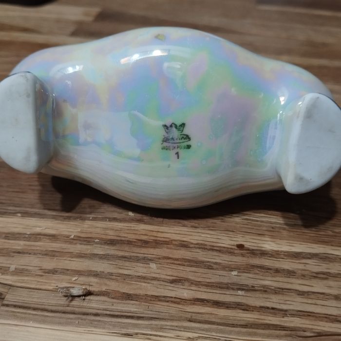 Papierośnica porcelanowa 11x5  z lat 60-70