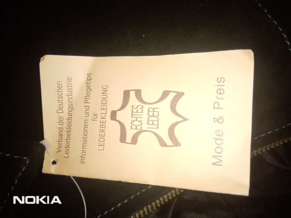 Krótka skórzana meska