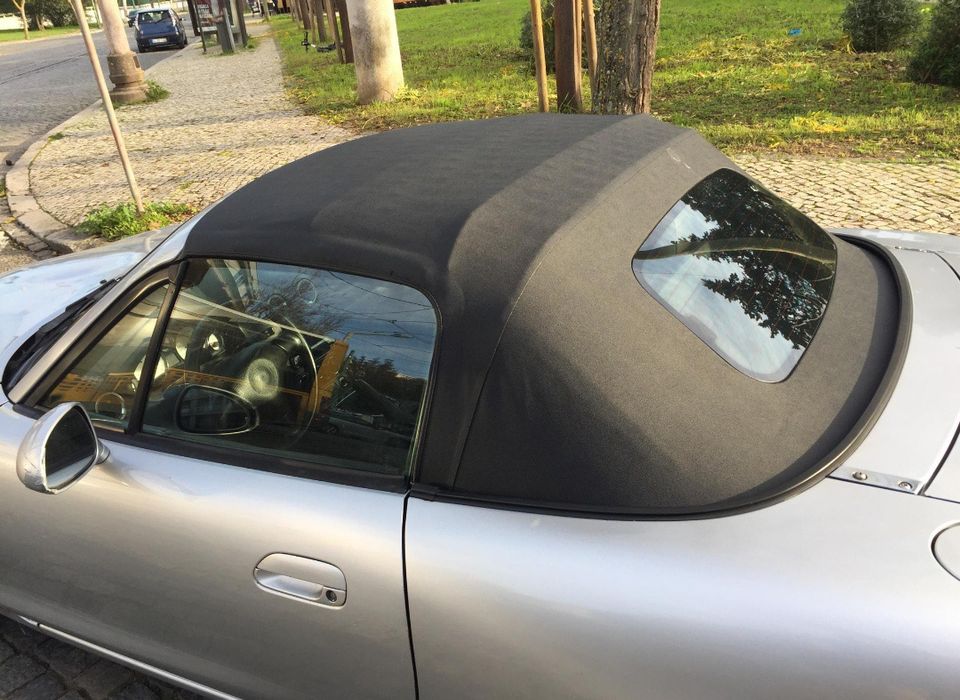 Capota Mazda Mx5 NB em Mohair com óculo em vidro ( Artigo Novo )