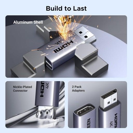 UGREEN Zestaw adapterów 4K DisplayPort 1.2 do HDMI 2.0