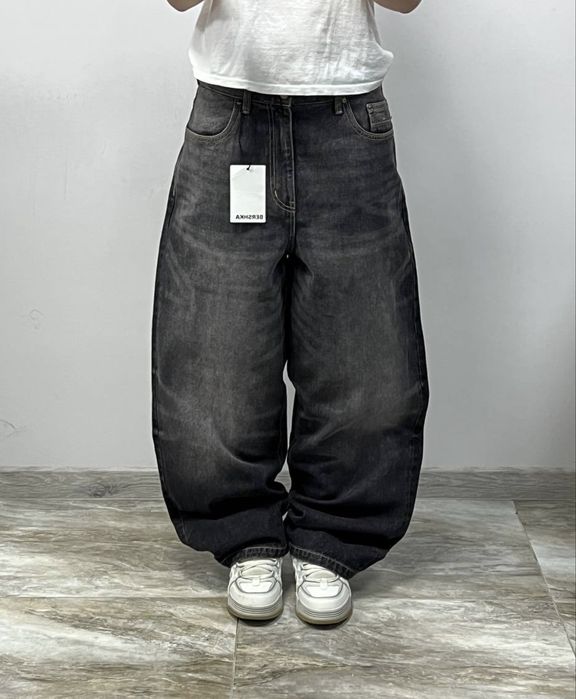 Нові широкі чорні джинси SUPER BAGGY rap fade jeans широкие джинсы бегги реп Jaded London t