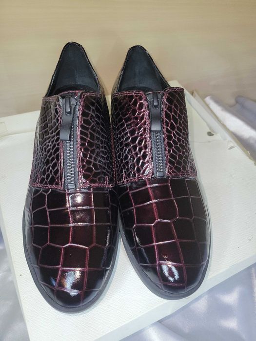 Opening Ceremony Лоферы,кожа с тиснением под крокодила на платформе,38