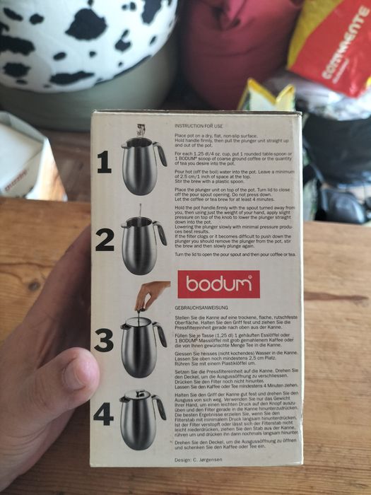 Bodum Columbia cafeteira parede dupla 0,35ml
