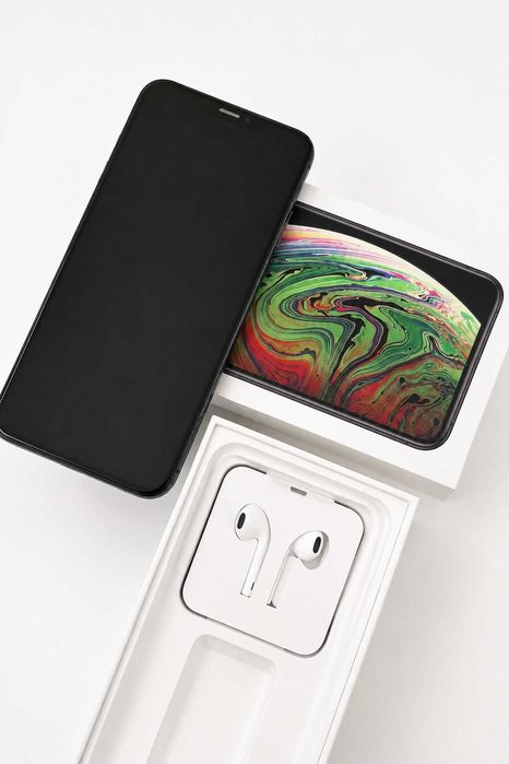 iPhone XS Max 64 GB Space Gray | Oryginalne pudełko | nowe słuchawki