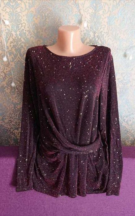 Красивая нарядная блуза большой размер батал 50 /52 блузка